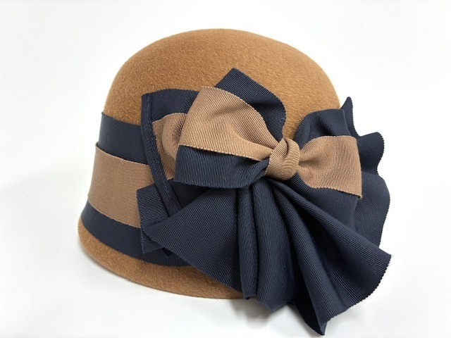 帽子（モカ&times;リボン）