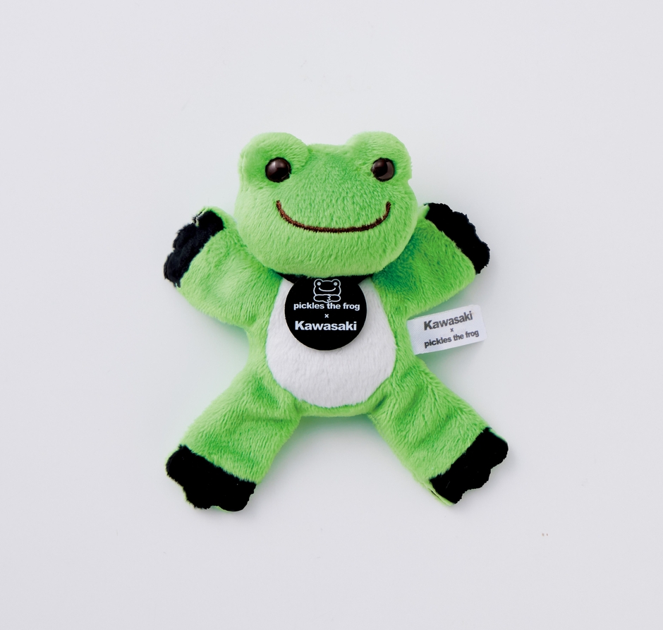 ●カワサキ×かえるのピクルス　マグネットマスコット（GRN）￥1,760（税込）/全長約10㎝