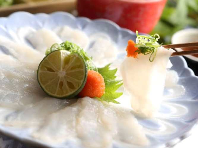 とらふぐ刺身（てっさ）/一例